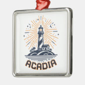 Acadia National Park Lighthouse Sunrise Metalen Ornament (Links)