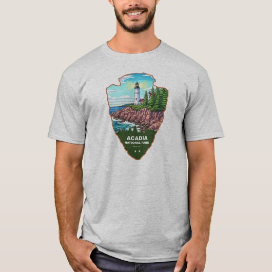 Acadia National Park Maine Arrowhead T-shirt (Voorkant)