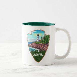Acadia National Park Maine Arrowhead Tweekleurige Koffiemok
