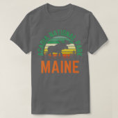 Acadia National Park Maine Bar Harbour Moose Retro T-shirt (Design voorkant)