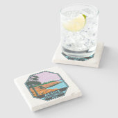 Acadia National Park Maine Bar Harbour  Stenen Onderzetter (Zijkant)