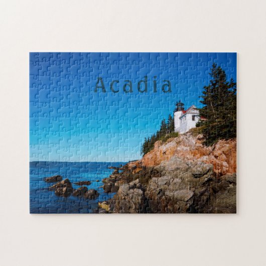 Acadia National Park Maine Bass Harbour Lighthouse Legpuzzel (Horizontaal)