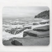 Acadia National Park Maine Coast Black and White Muismat (Voorkant)