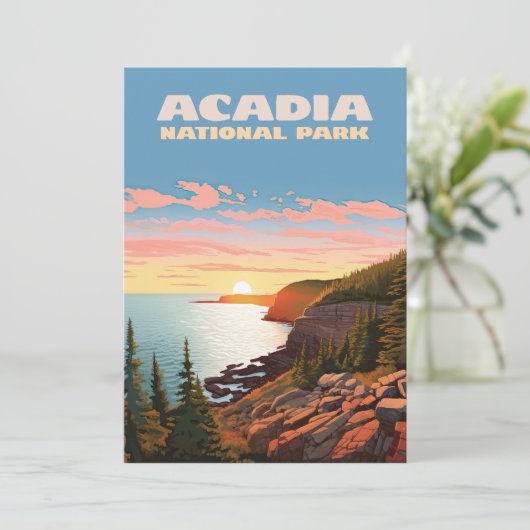 Acadia National Park, Maine Coast Retro (Staand voorkant)