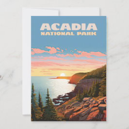 Acadia National Park, Maine Coast Retro