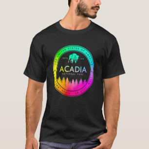 Acadia National Park Maine Emblem Souvenirs T-shirt