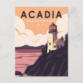 Acadia National Park Maine Lighthouse  Briefkaart (Voorkant)