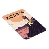 Acadia National Park Maine Lighthouse  Magneet (Rechterzijde)