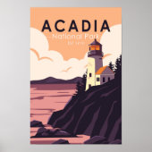 Acadia National Park Maine Lighthouse  Poster (Voorkant)