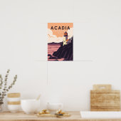 Acadia National Park Maine Lighthouse  Poster (Keuken)