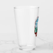 Acadia National Park Maine Lighthouse Retro Emblem Glas (Rechts)