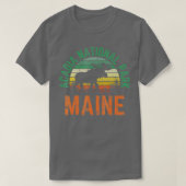 Acadia National Park Maine Moose Hiking Retro Suns T-shirt (Design voorkant)