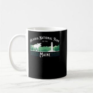 Acadia National Park Maine Moose Lighthouse Souven Koffiemok