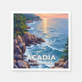 Acadia National Park | Maine Painting Travel Art Servet