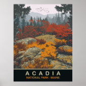Acadia National Park, Maine, Reizen Poster (Voorkant)