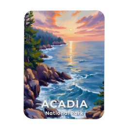 Acadia National Park | Maine Schilderkunst Reis Ku Magneet