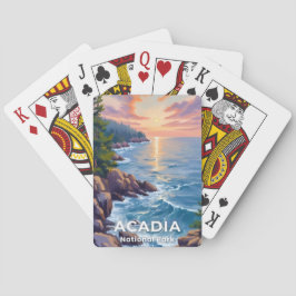 Acadia National Park | Maine Schilderkunst Reis Ku Pokerkaarten