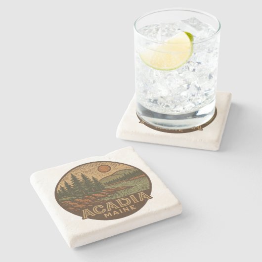 Acadia National Park Maine Stone Onderzetter (Zijkant)