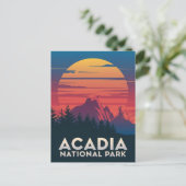 Acadia National Park Maine Sunset Briefkaart (Staand voorkant)
