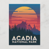 Acadia National Park Maine Sunset Briefkaart (Voorkant)