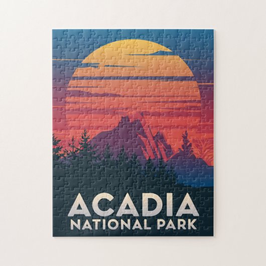 Acadia National Park Maine Sunset Legpuzzel (Verticaal)