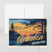 Acadia National Park, Maine, Verenigde Staten Briefkaart (Voorkant / Achterkant)