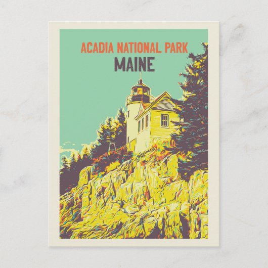 Acadia National Park, Maine, Verenigde Staten Briefkaart (Voorkant)