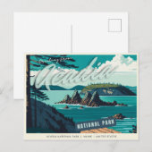 Acadia National Park, Maine, Verenigde Staten Briefkaart (Voorkant / Achterkant)