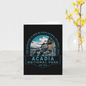 Acadia National Park Maine Verenigde Staten Vakant Kaart (Gele Bloem)