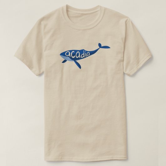 Acadia National Park Maine Whale T-shirt (Design voorkant)