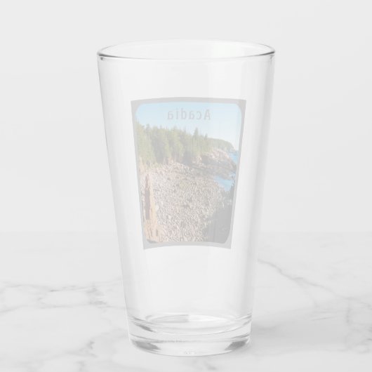 Acadia National Park Monument Cove MDI Glas (Achterkant)