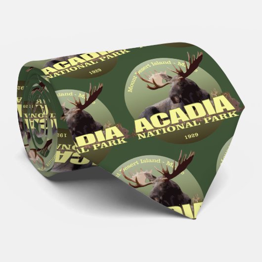 Acadia National Park (Moose) WT Stropdas (Opgerold)
