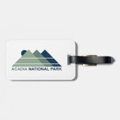 Acadia National Park Mountain Sun Bagagelabel (Achterkant horizontaal)