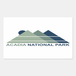 Acadia National Park Mountain Sun Rechthoekige Sticker