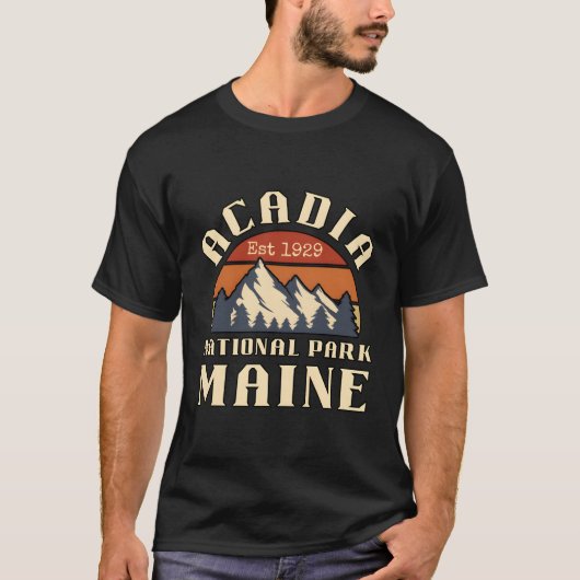 Acadia National Park Mountain Wandelen Out T-shirt (Voorkant)