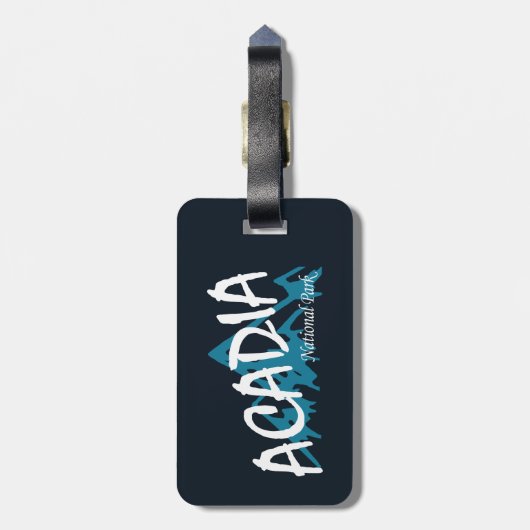 Acadia National Park Mountains Bagagelabel (Achterkant verticaal)