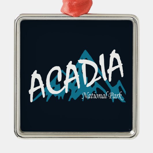 Acadia National Park Mountains Metalen Ornament (Voorkant)