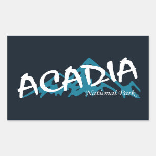 Acadia National Park Mountains Rechthoekige Sticker