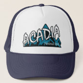 Acadia National Park Mountains Trucker Pet (Voorkant)