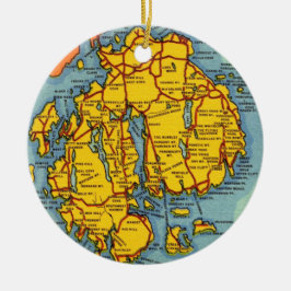 Acadia National Park - Mt Desert Is-versiering Keramisch Ornament