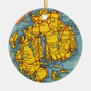 Acadia National Park - Mt Desert Is-versiering Keramisch Ornament