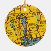 Acadia National Park - Mt Desert Is-versiering Keramisch Ornament (Achterkant)