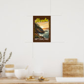 Acadia National Park Otter Cliff in distressed sti Poster (Keuken)