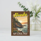Acadia National Park Otter Cliff in nood Briefkaart (Staand voorkant)