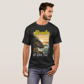 Acadia National Park Otter Cliff in nood T-shirt (Voorkant volledig)