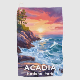 Acadia National Park | Otter Cliffs Maine Reizen Golfhanddoek