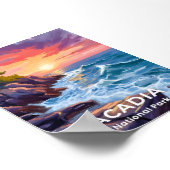 Acadia National Park | Otter Cliffs Maine Reizen Poster (Hoek)