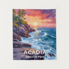 Acadia National Park | Otter Cliffs Maine Reizen Wandkleed