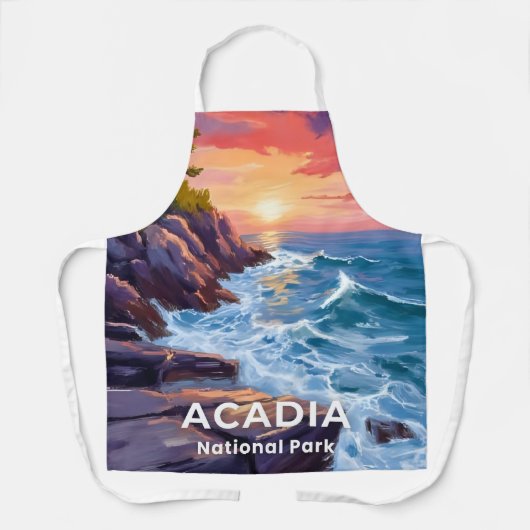 Acadia National Park | Otter Cliffs Maine Travel Schort (Voorkant)