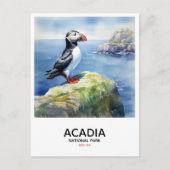 Acadia National Park - Perched Puffin Briefkaart (Voorkant)